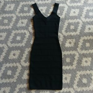 Guess by Marciano black bandage dress